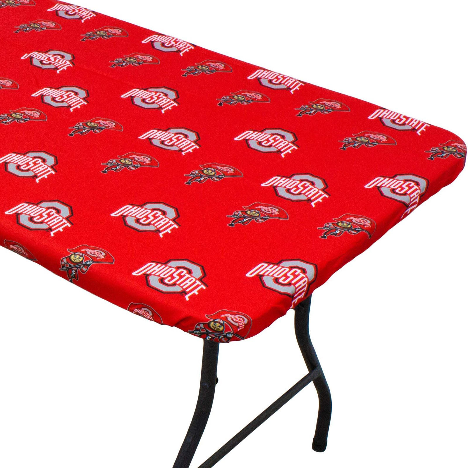 Ohio State Buckeyes Fitted Table Cover / Tablecloth: 3 Sizes Available