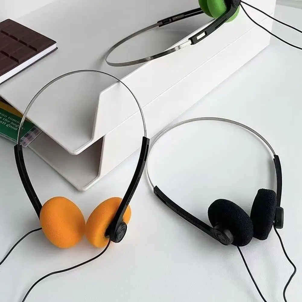 Retro Over-Ear Headphone Vintage Underwire Headphone for Walkman