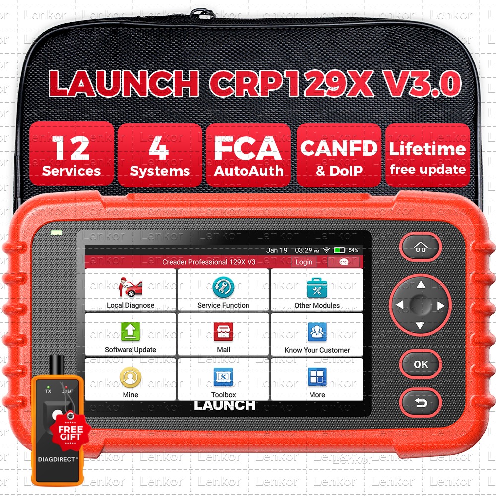 2026 Newest LAUNCH CRP129X V3.0 Elite OBD2 Diagnostic Scanner Upgrade of CRP123X