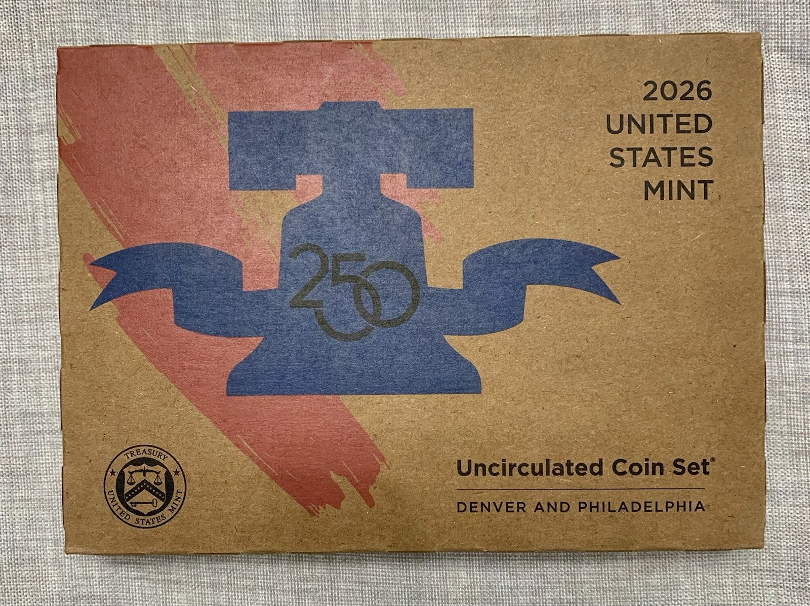 2026 P&D US Mint Uncirculated Coin Set 20 Coins 250th Anniversary Unopened Box.