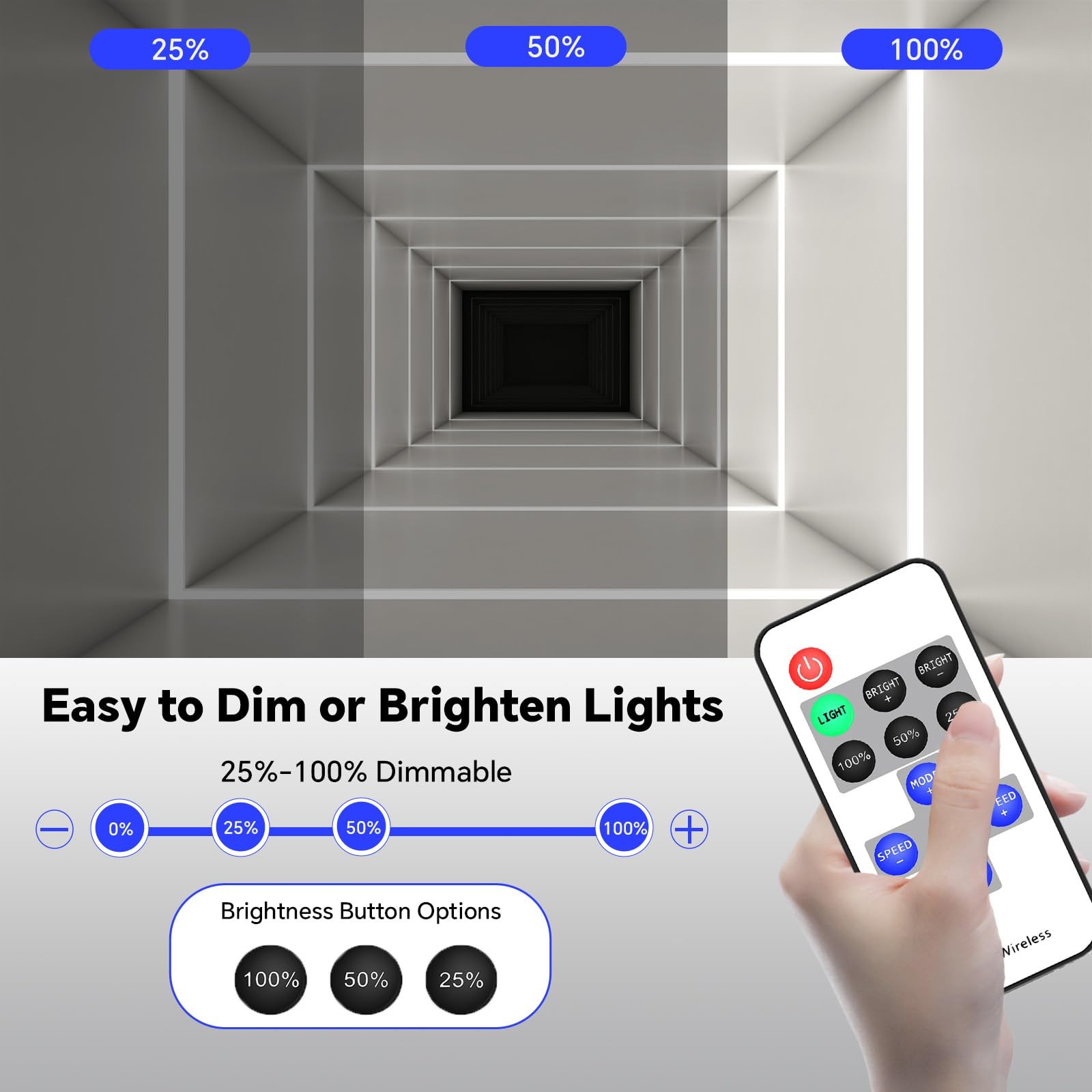 11key RF Mini Wireless Remote LED Controller DC5-24V for 3528 5050, RF Dimmer...