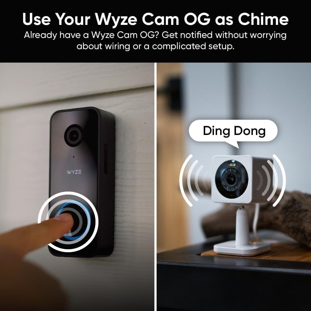 Wired Doorbell Camera v2 with Alexa & Google Assistant