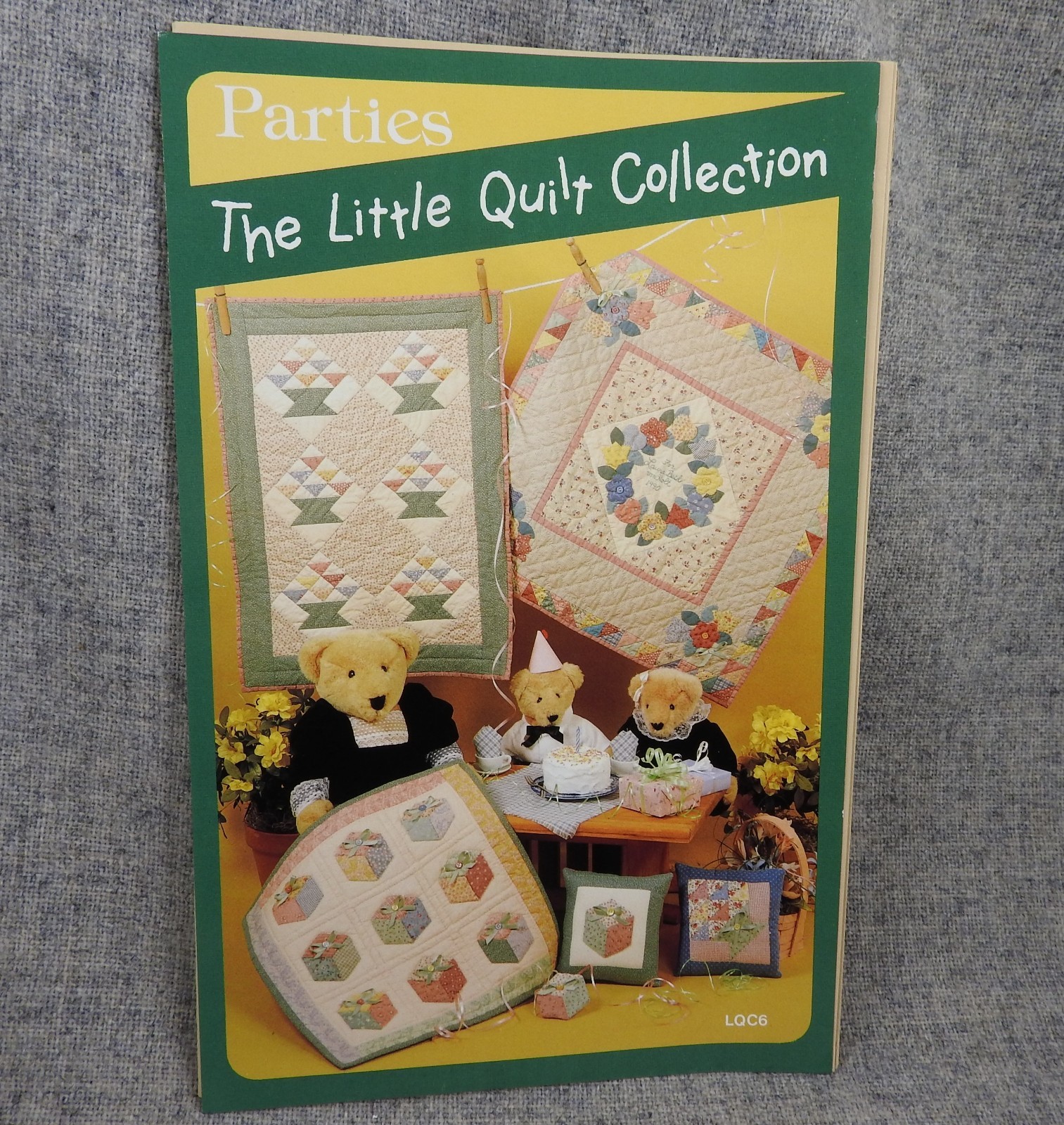 Parties The Little Quilt Collection Pattern quilts pillows wallhanging Uncut