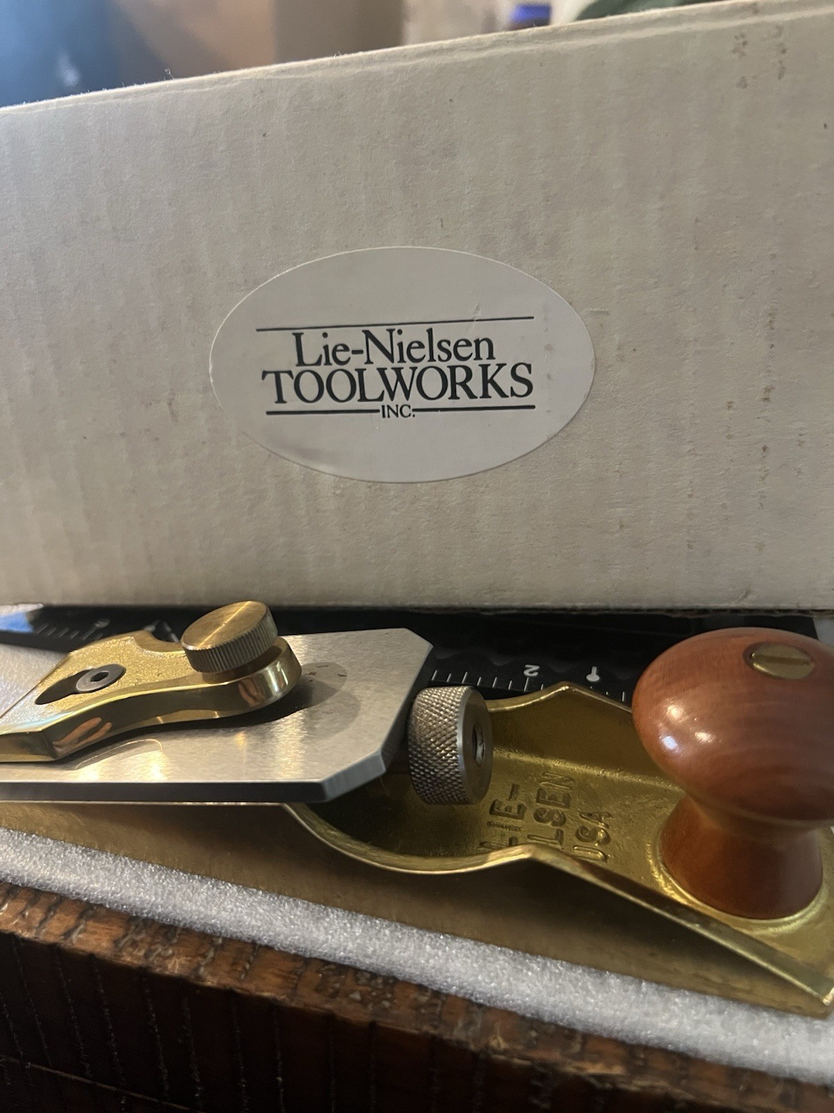 Lie-Nielsen Small Chisel Plane Steel Blade, Box & Paperwork