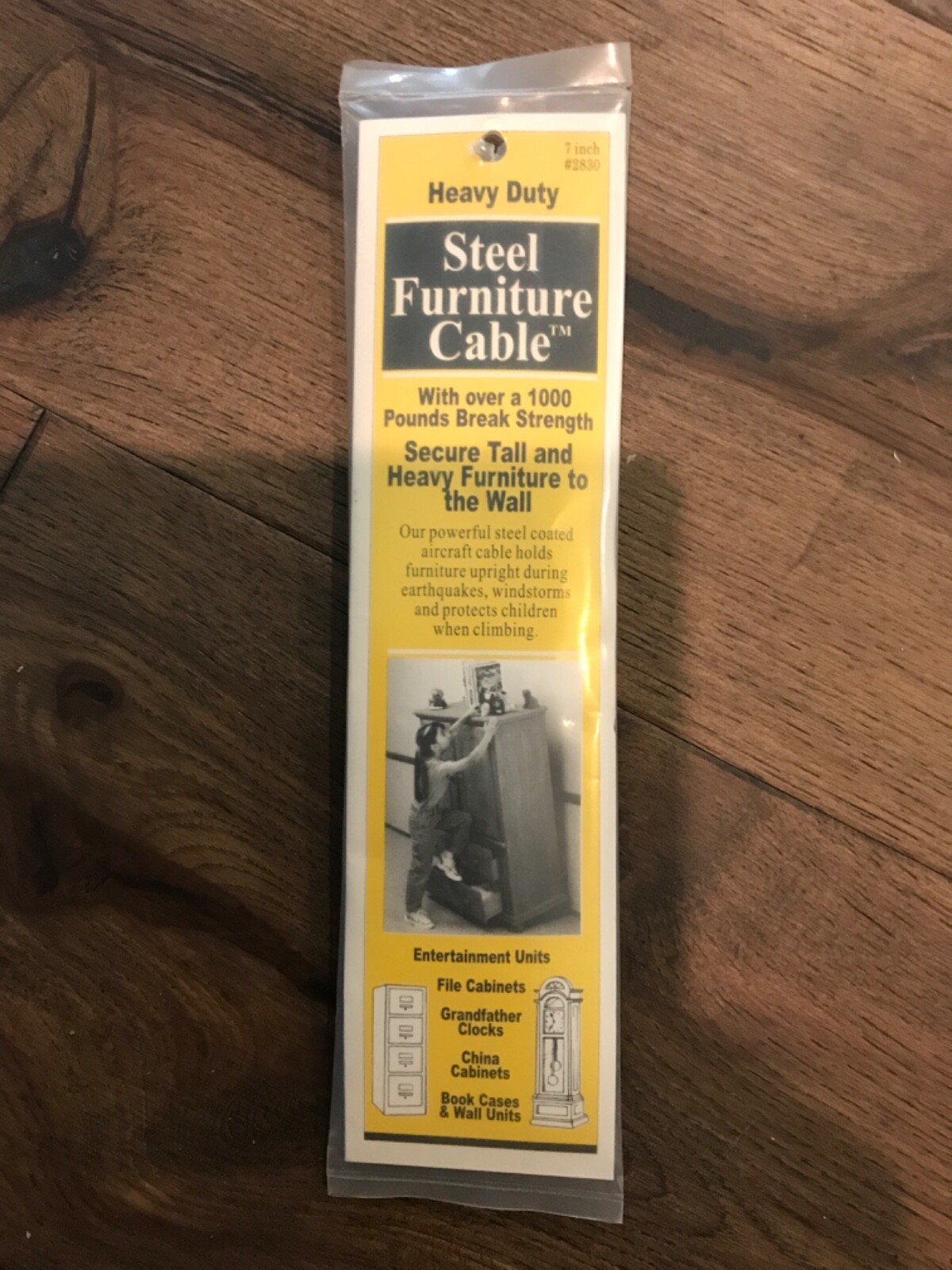 7 In. Steel Furniture Cable