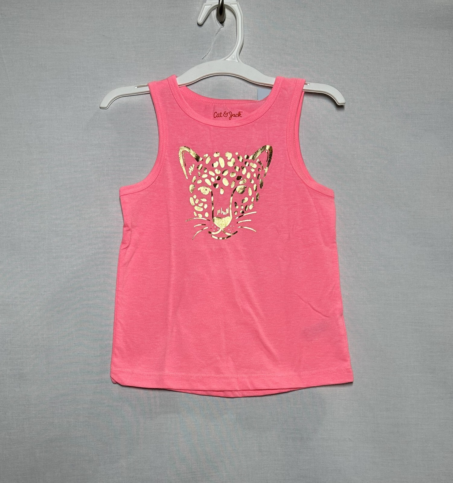 Toddler Girls' 'Leopard' Graphic Tank Top - Cat & Jack Pink 3T