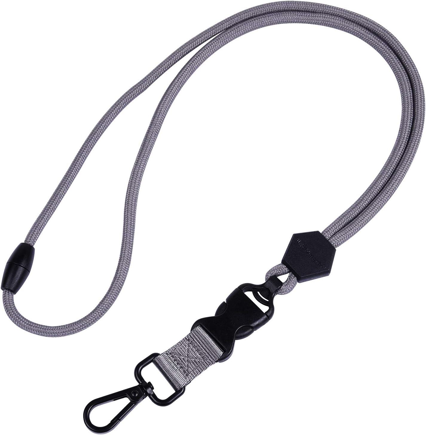 23 Inch Heavy Duty round Cord Lanyard with Safety Breakaway Buckle for ID Card B