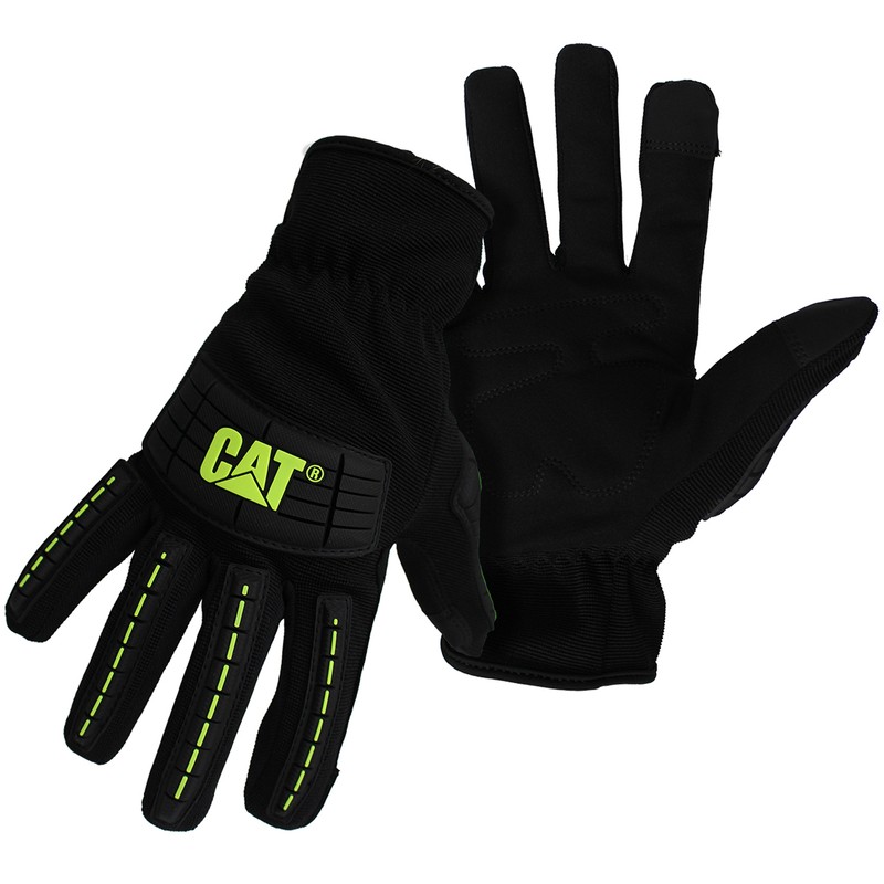 Cat Gloves CAT012240L Black Spandex Men's Touchscreen Utility Gloves Large