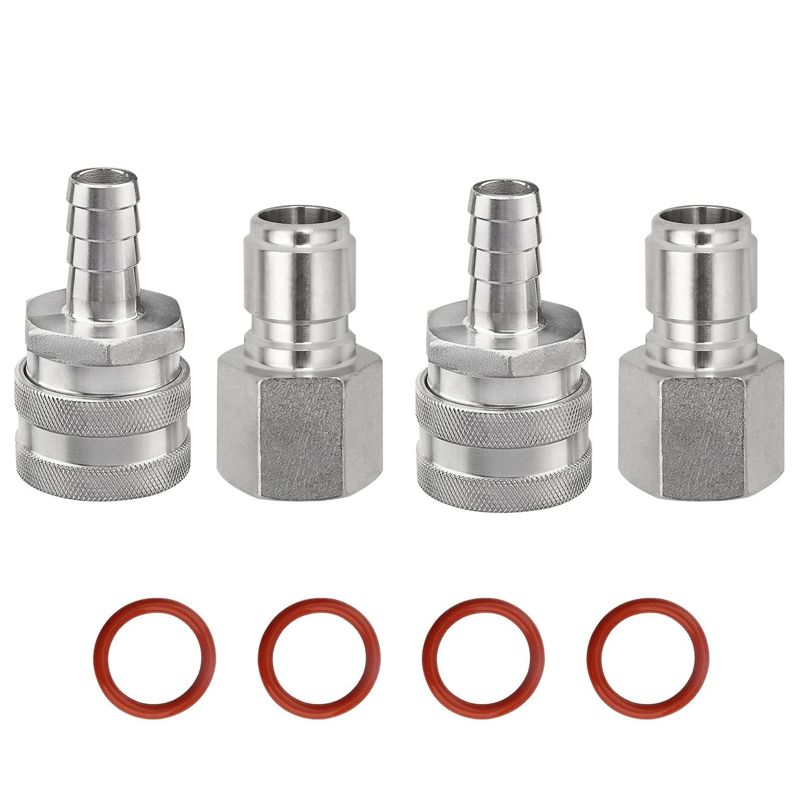 FERRODAY Stainless Steel Quick Disconnect Set 1/2 NPT Female Disconnect 1/2" ...