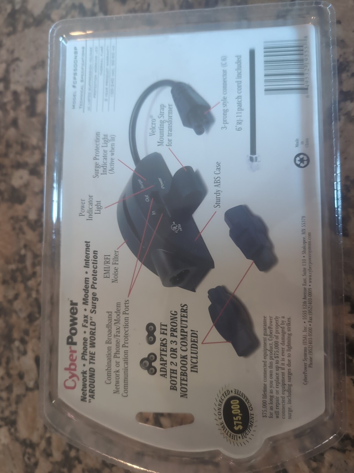 CyberPower CPS500NBP Surge Protector
