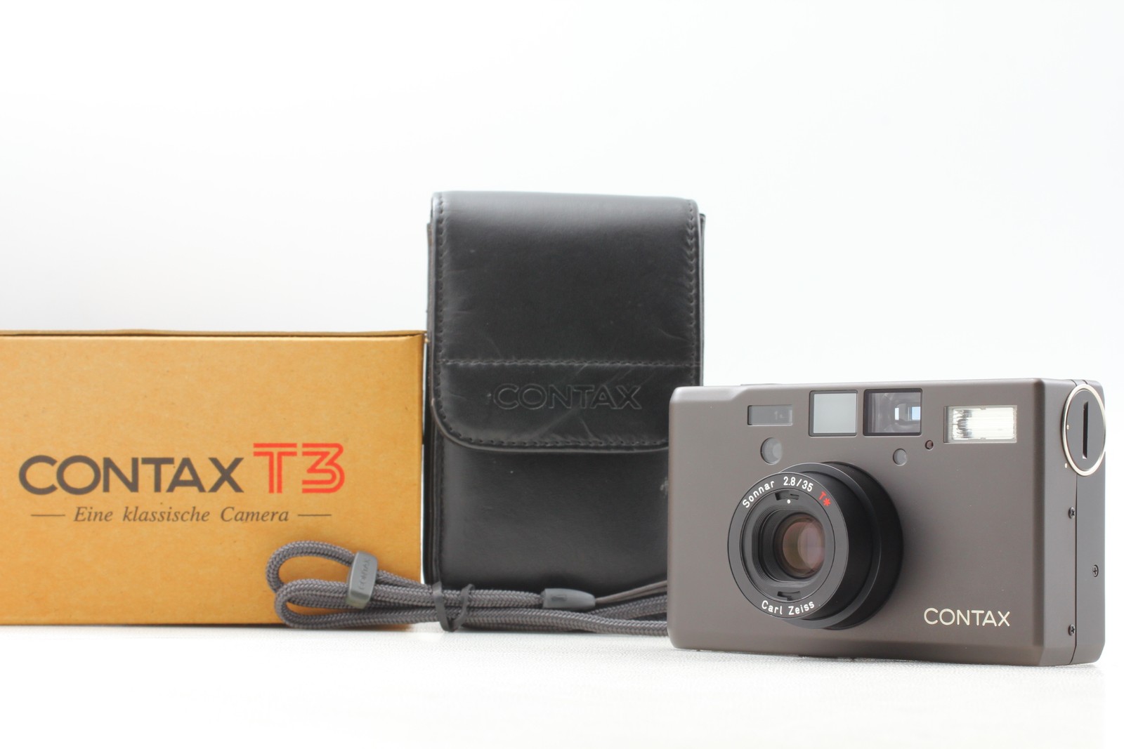 [Top MINT in Box] Contax T3 D T3D Titan Black 35mm Film Camera From JAPAN
