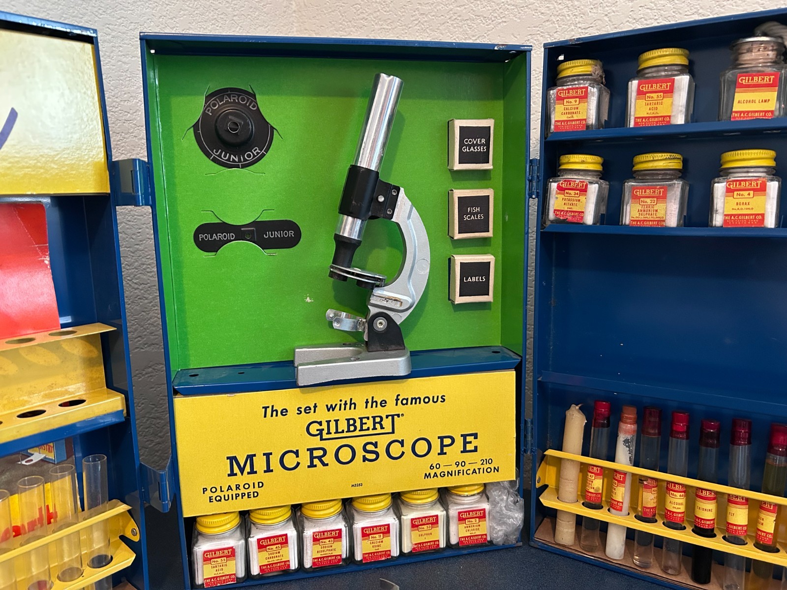 1950s A C Gilbert Chemistry set with Microscopes