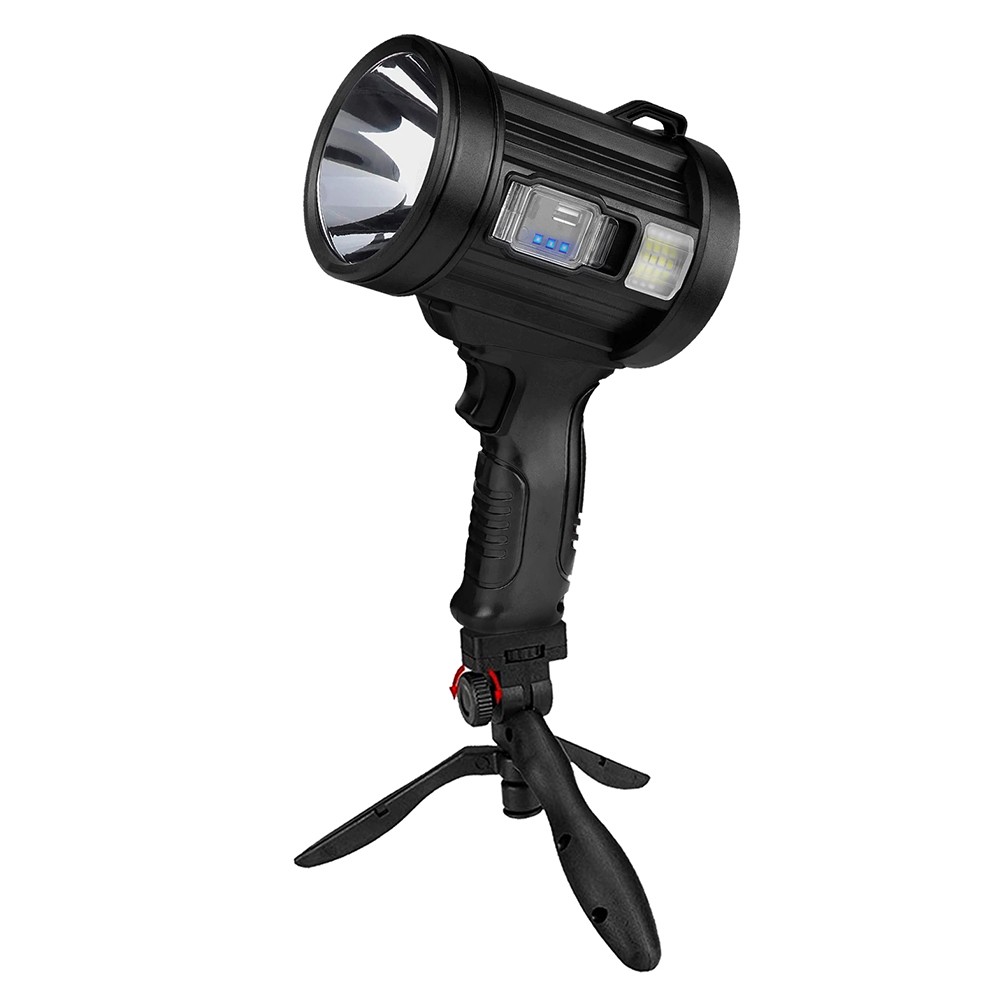 200000 Lm LED Searchlight Portable Super Bright Handheld Spotlight Flashlight