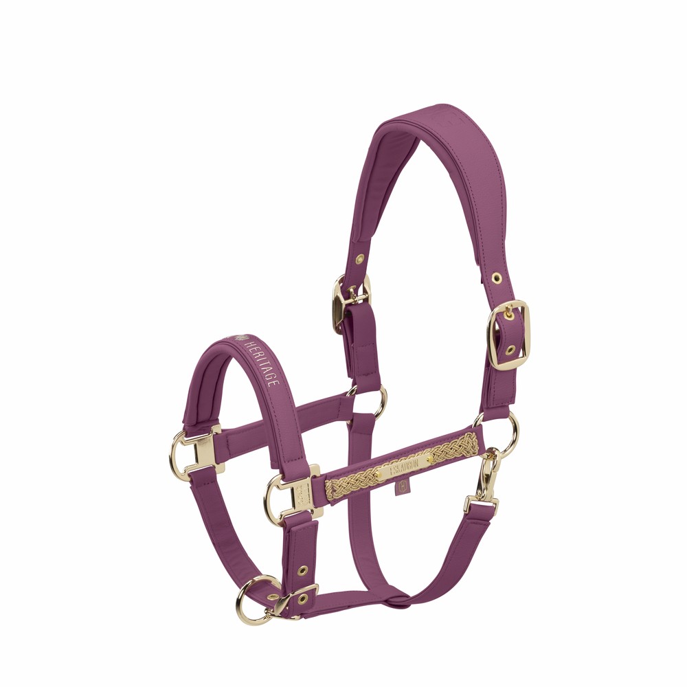 Eskadron Headcollar FAUX LEATHER DOUBLE PIN wildberry Heritage AW 25/26