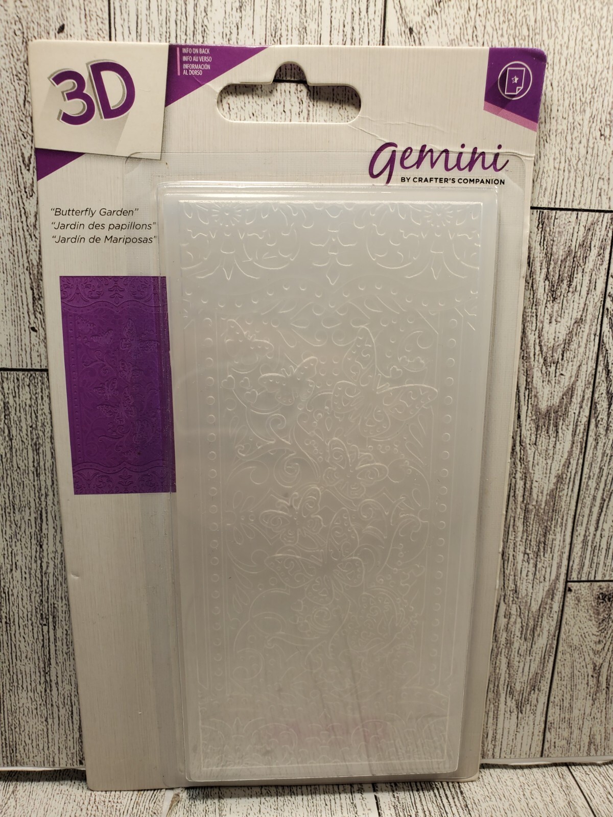 CC2 Crafters Companion Gemini Butterfly Garden 3D Embossing Folder NEW