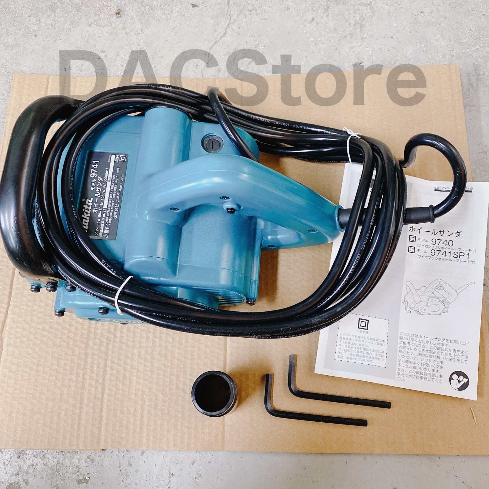 Makita 9741SP1 Wheel Sander Blue AC100V With Wire Brush Wheel 120mm Japan Model