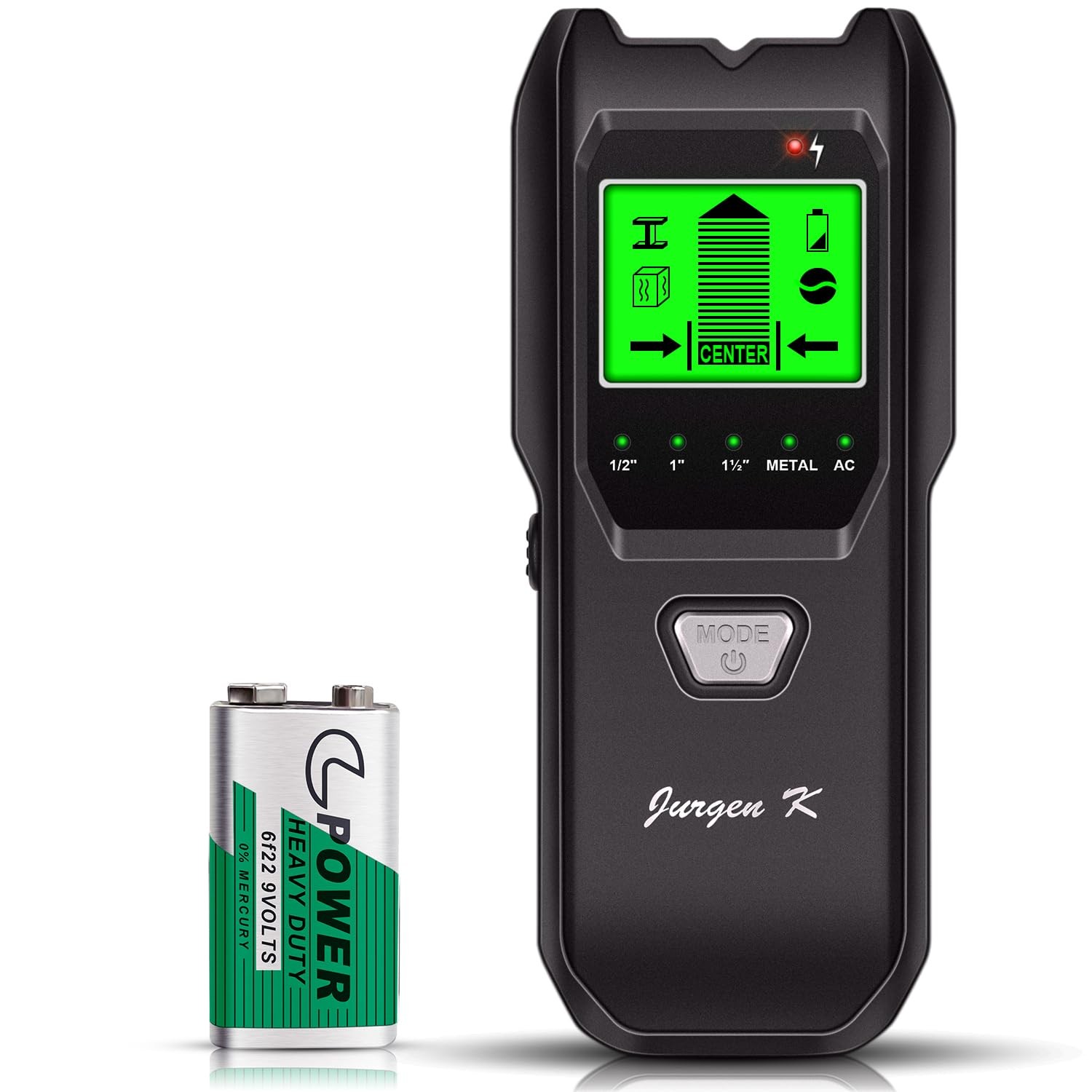 Localizador De Vigas Cinco En Uno Với Pantalla LCD Y Alarma Sonora Lujo