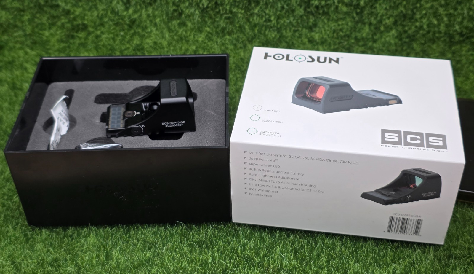 Holosun SCS MRS 32MOA Green Circle 2MOA Dot #SCS-P10-GR Reflex Sight for CZ P10