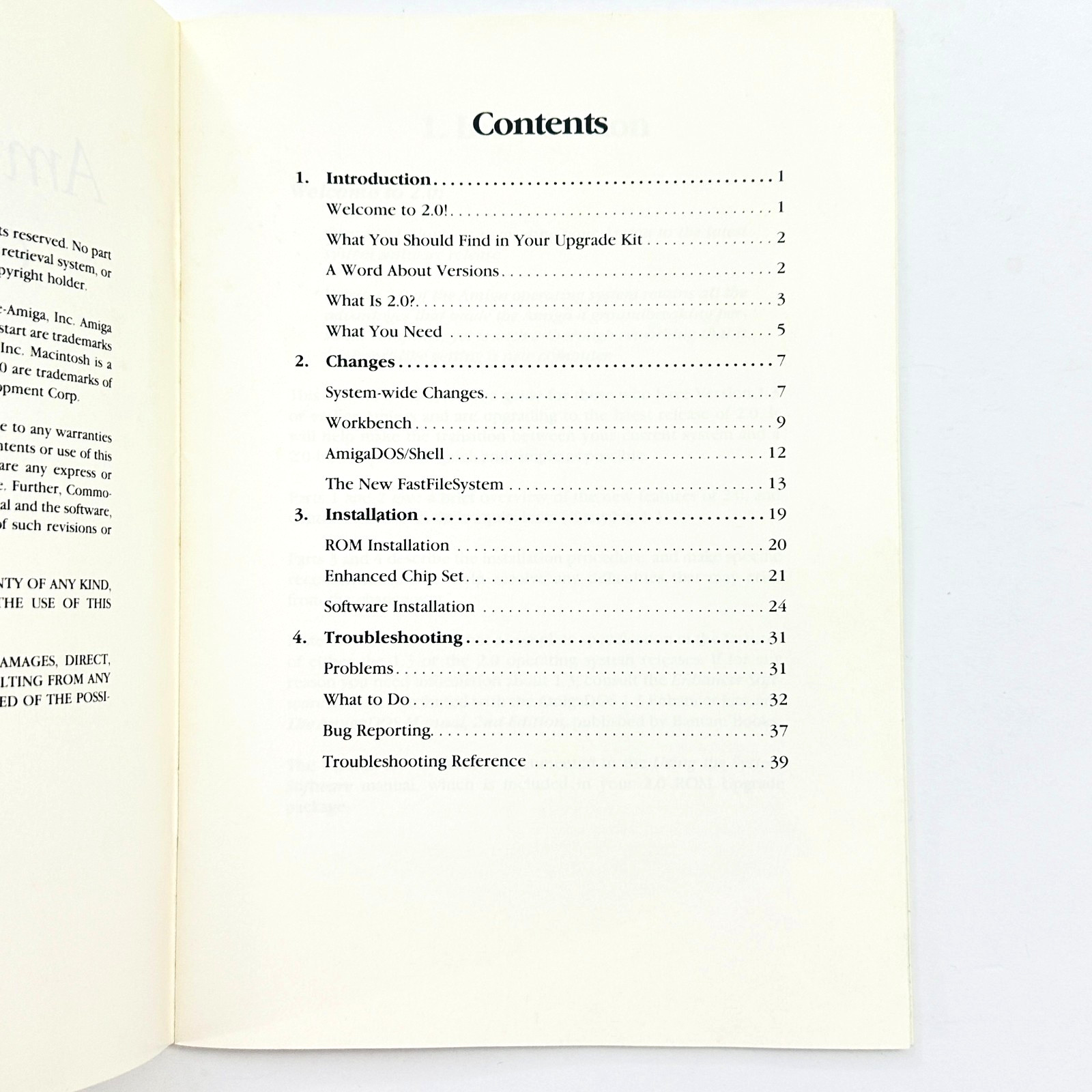 Commodore Amiga Release 2 Getting Started Manual 1991