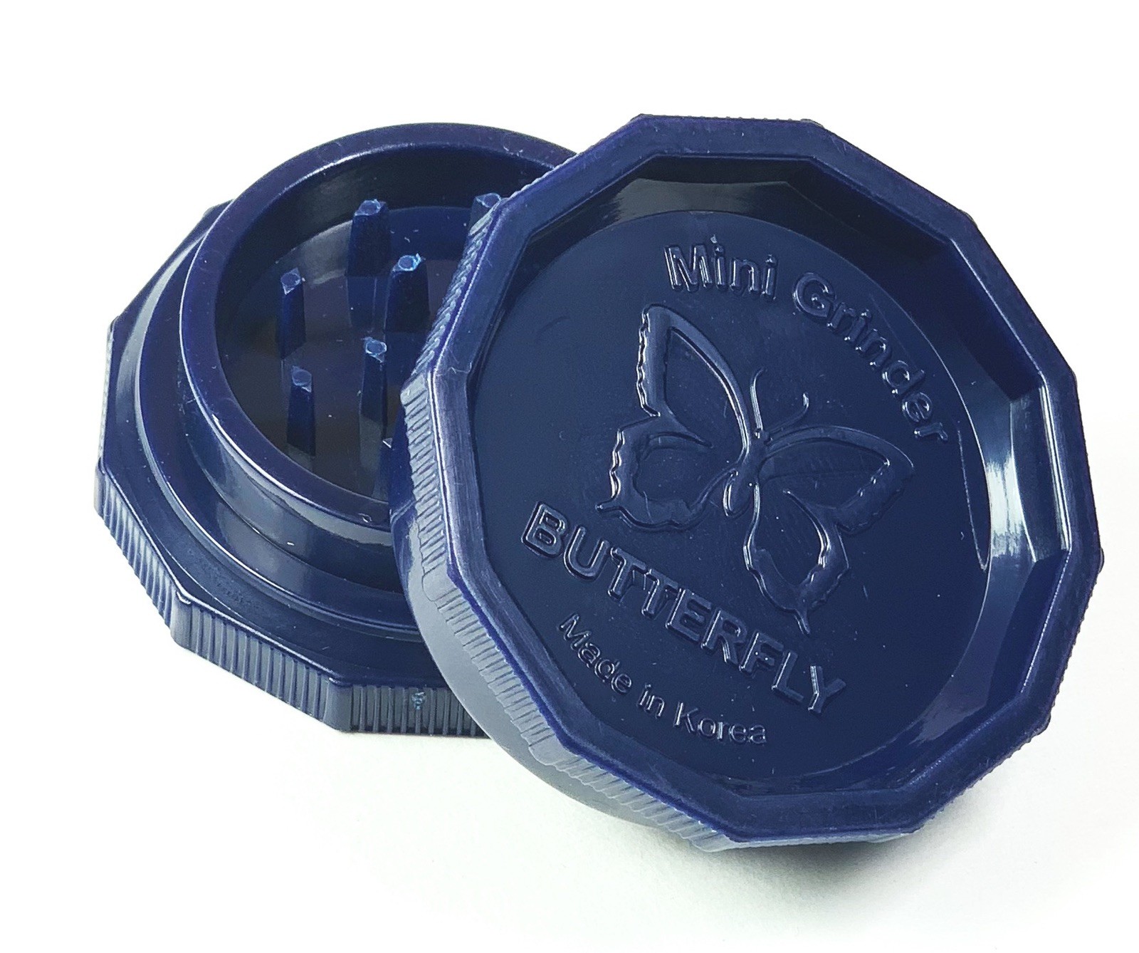 24 Plastic Butterfly Herb Grinders Assorted Colors