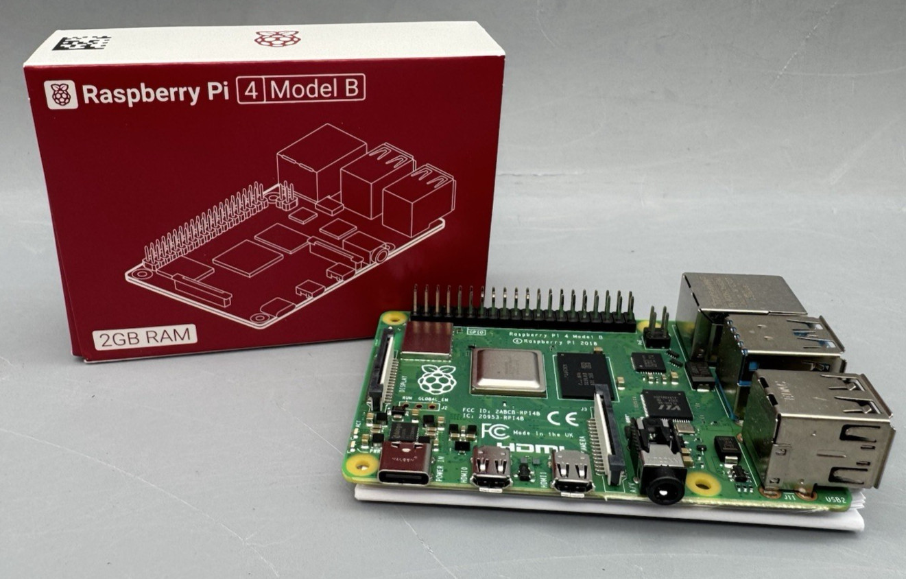 Raspberry Pi 4 Model B 2GB RAM Single Board Computer New In Box Genuine