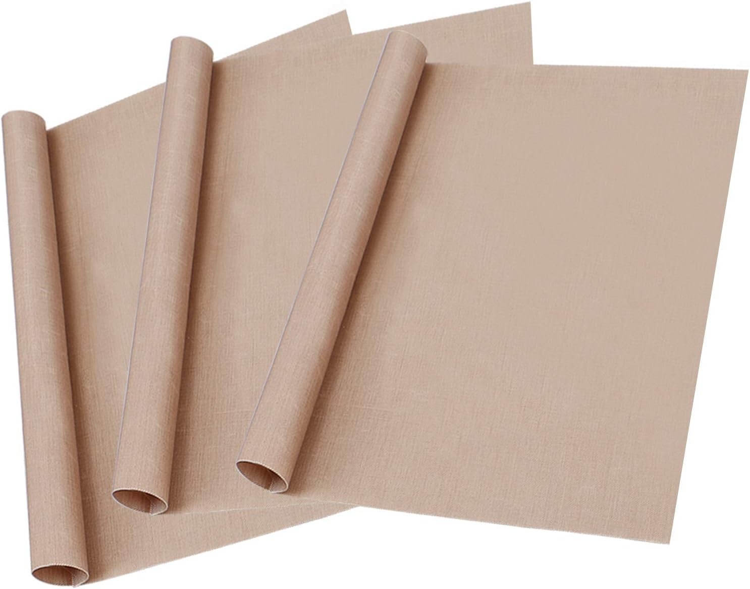 Versatile 12x16" PTFE Sheets for Heat Press - 3 Pack Non-Stick Solution