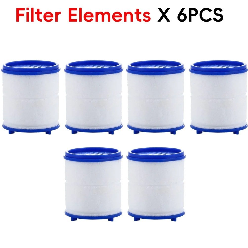 6PCS Faucet Water Filter Kitchen Bathroom Chlorine Heavy Metal Purifier