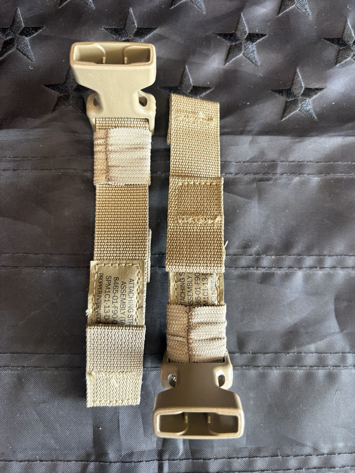 USGI TAP Attaching Strap Assembly Pair Coyote Propper MOLLE Chest Rig Army