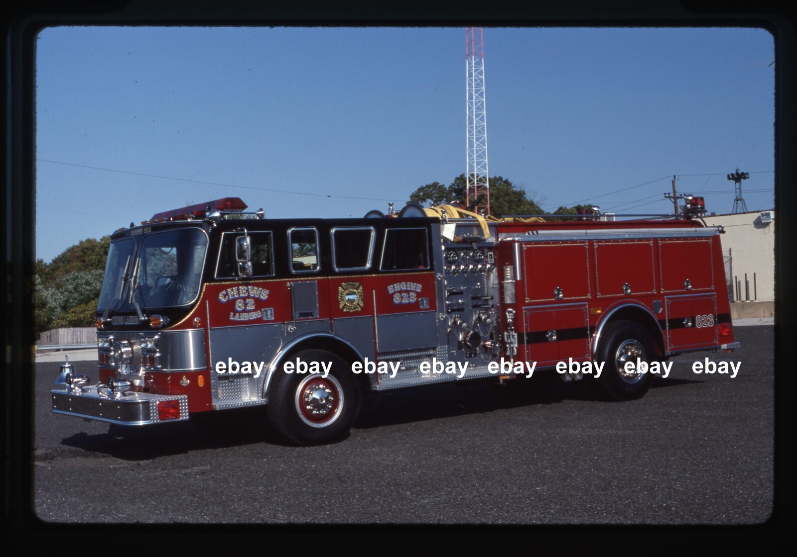 Chews Landing NJ 1989 Hahn pumper Fire Apparatus Slide