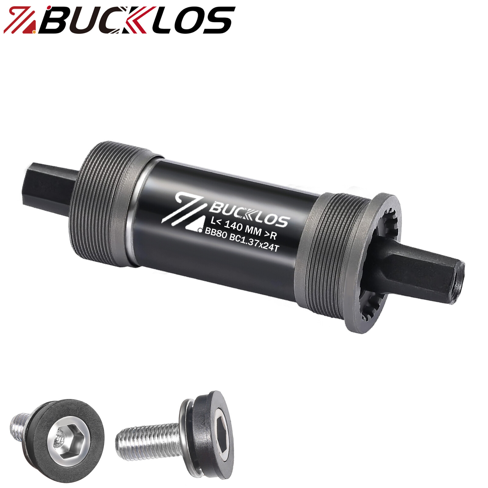 BUCKLOS MTB Square Bottom Bracket BB68/80 113/116/120/126/140mm Sealed Bearings