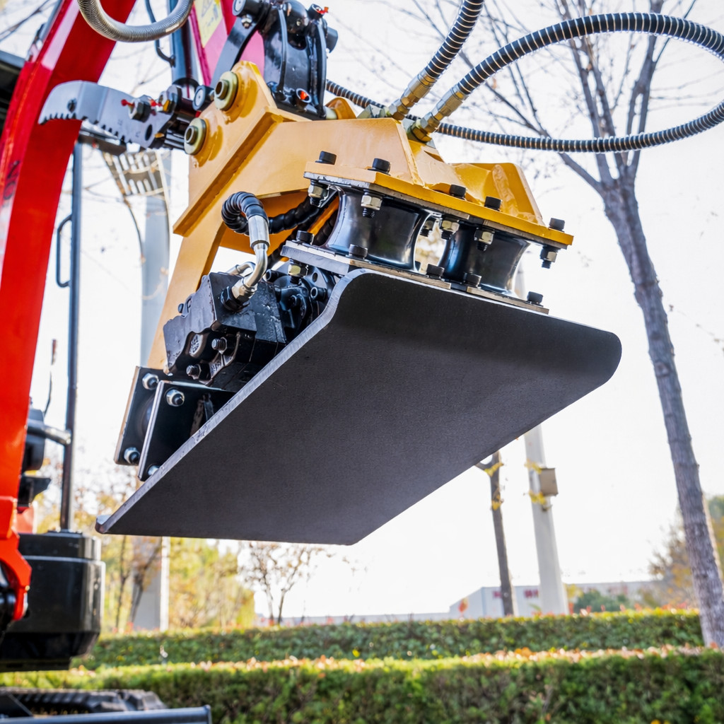 TYPHON Compatible Hydraulic Plate Compactor Attachment for Mini Excavators 1-2 T