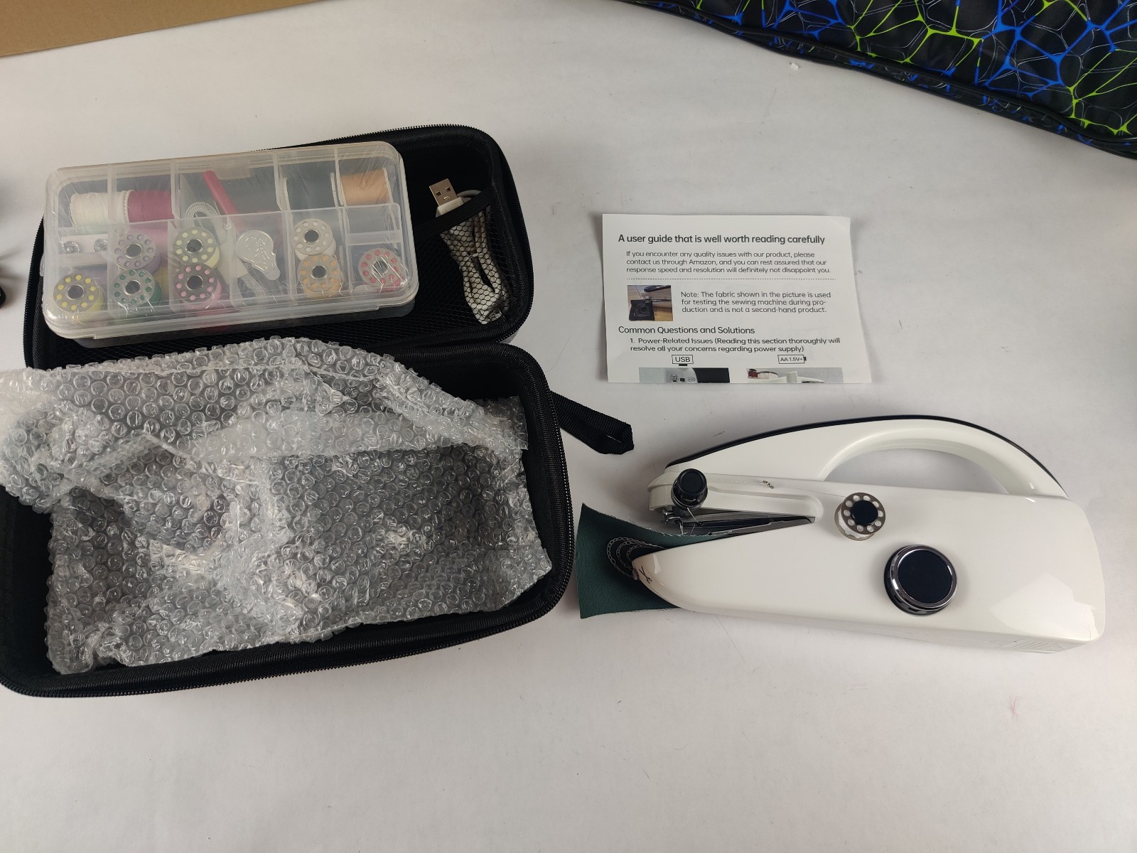 Mini Multifunction Sewing Machine Kit 12 Built-In Stitches for Beginners Kids