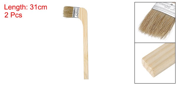 2Pcs Paint Brush 2" Reusable Variety Angle Bend Brushes Radiator Paint