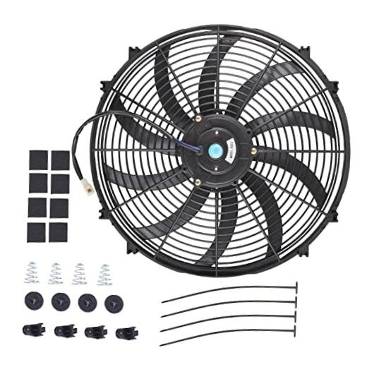 16 Inch Slim Fan Push Pull Electric Radiator Cooling Fan Universal High