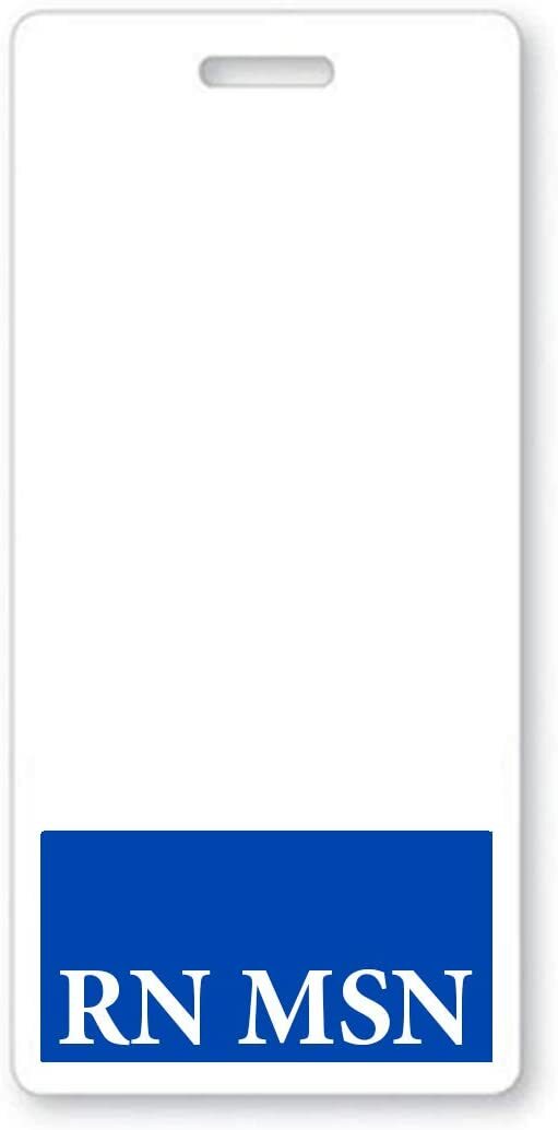 RN MSN Badge Buddy - Vertical - Hospital ID Card Buddies for Registered Nurses