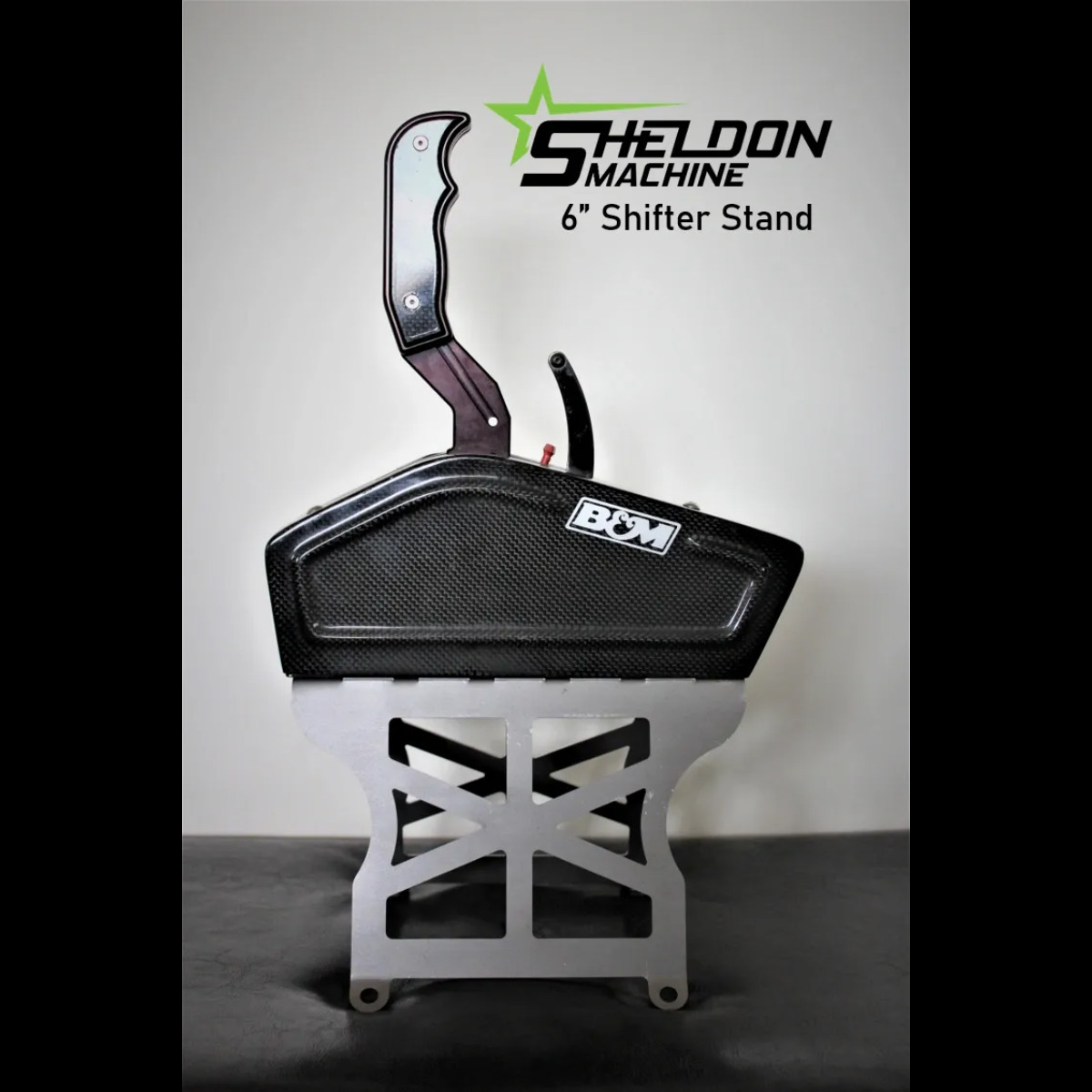 Sheldon Machine 6 in. Tall Tunnel Mount Shifter Stand  | B&M, Hurst, TCI, etc.