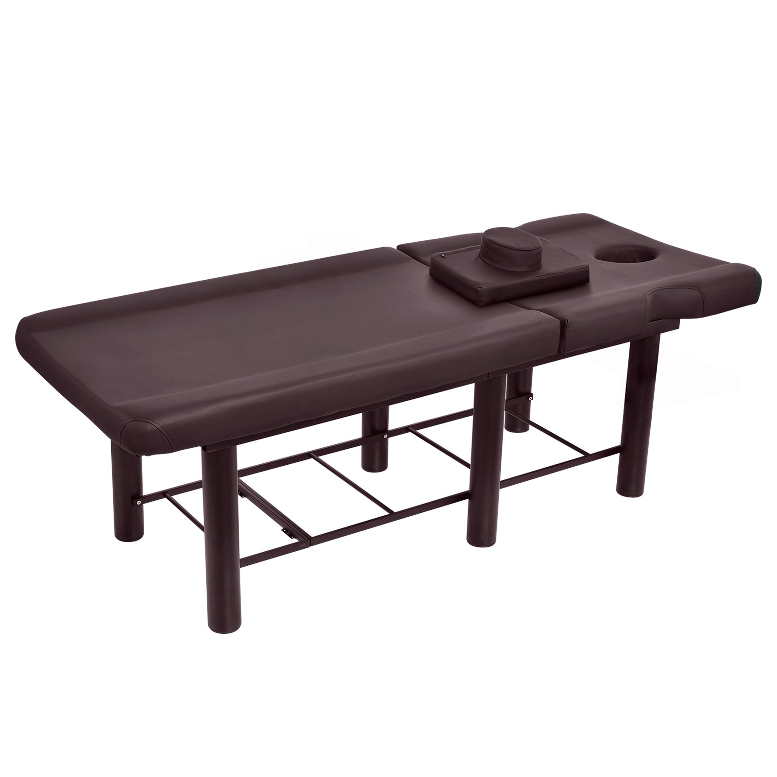Heavy Duty Massage Bed Salon Table with Memory Foam for Physical Therapy, Brown