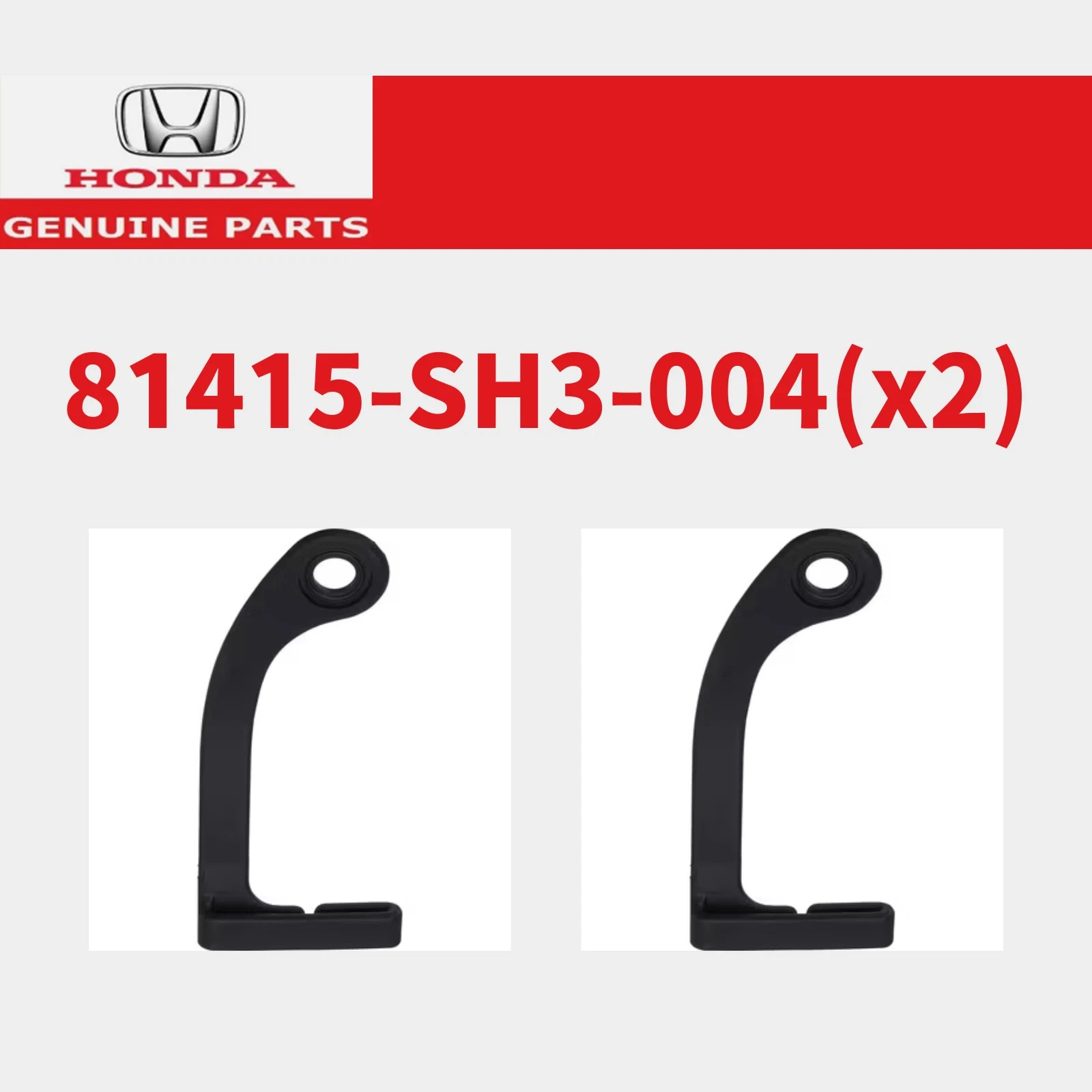 HONDA 1988-1991 Civic EF3 CR-X Front Seat Belt Arm SET 81415-SH3-004 OEM Genuine