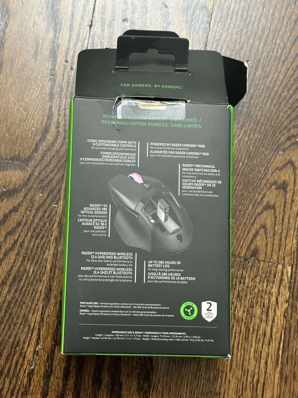 New Open Box Razer Basilisk V3 X Hyperspeed Wireless Gaming Mouse