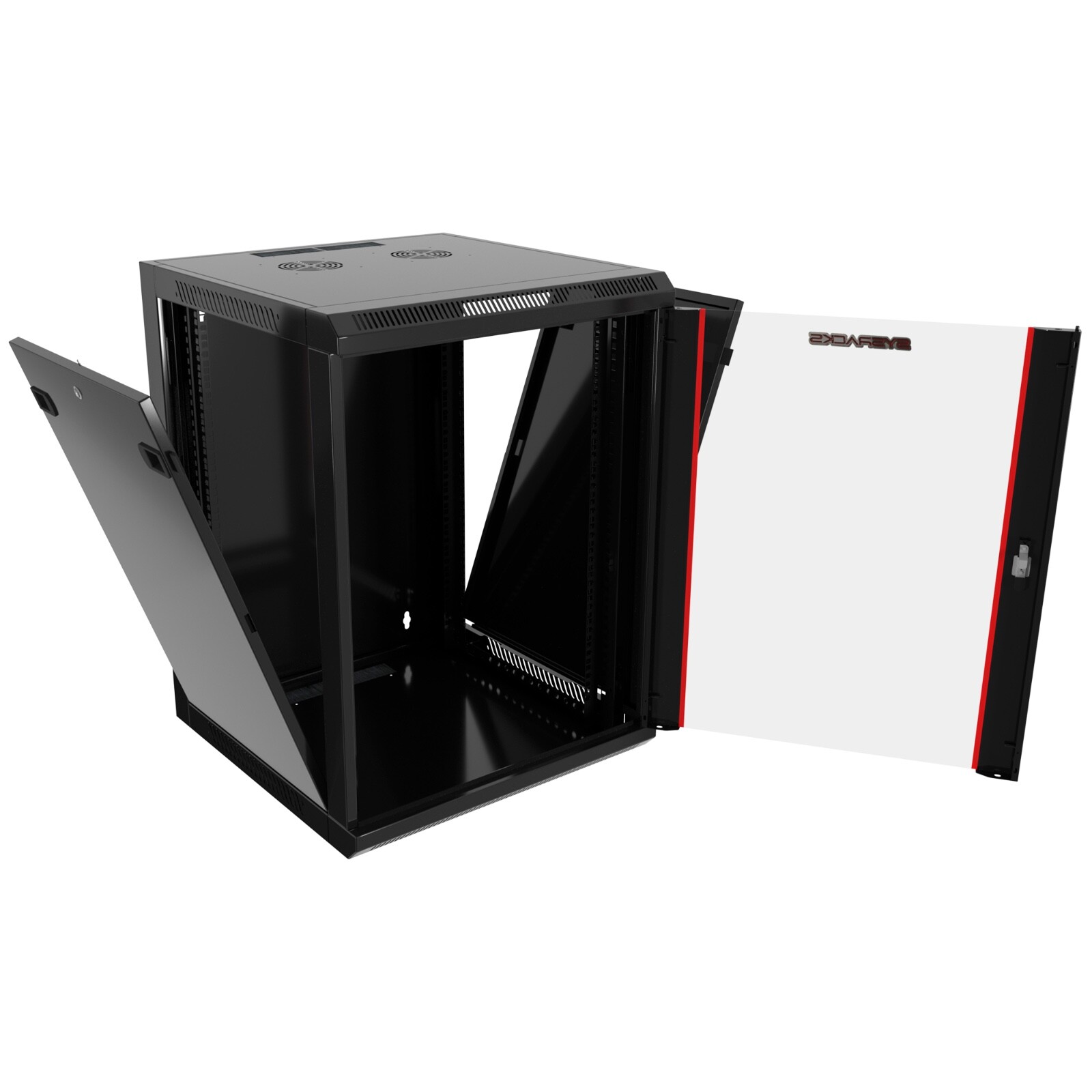 Sysracks - 15U Network Rack Wall Mount - Locking Server Cabinet – 18-Inch Depth-