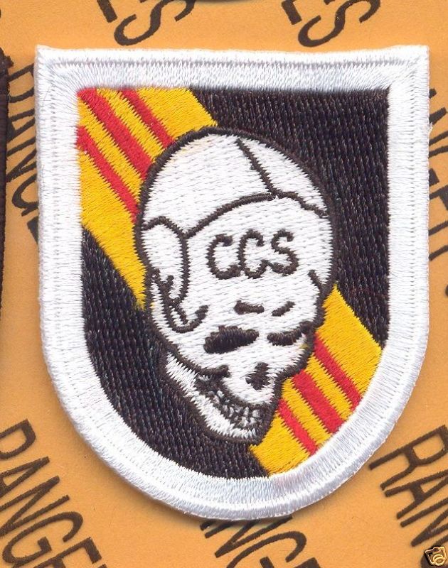 5th Special Forces Group Airborne SFGA RVN SOG CCS flash patch c/e