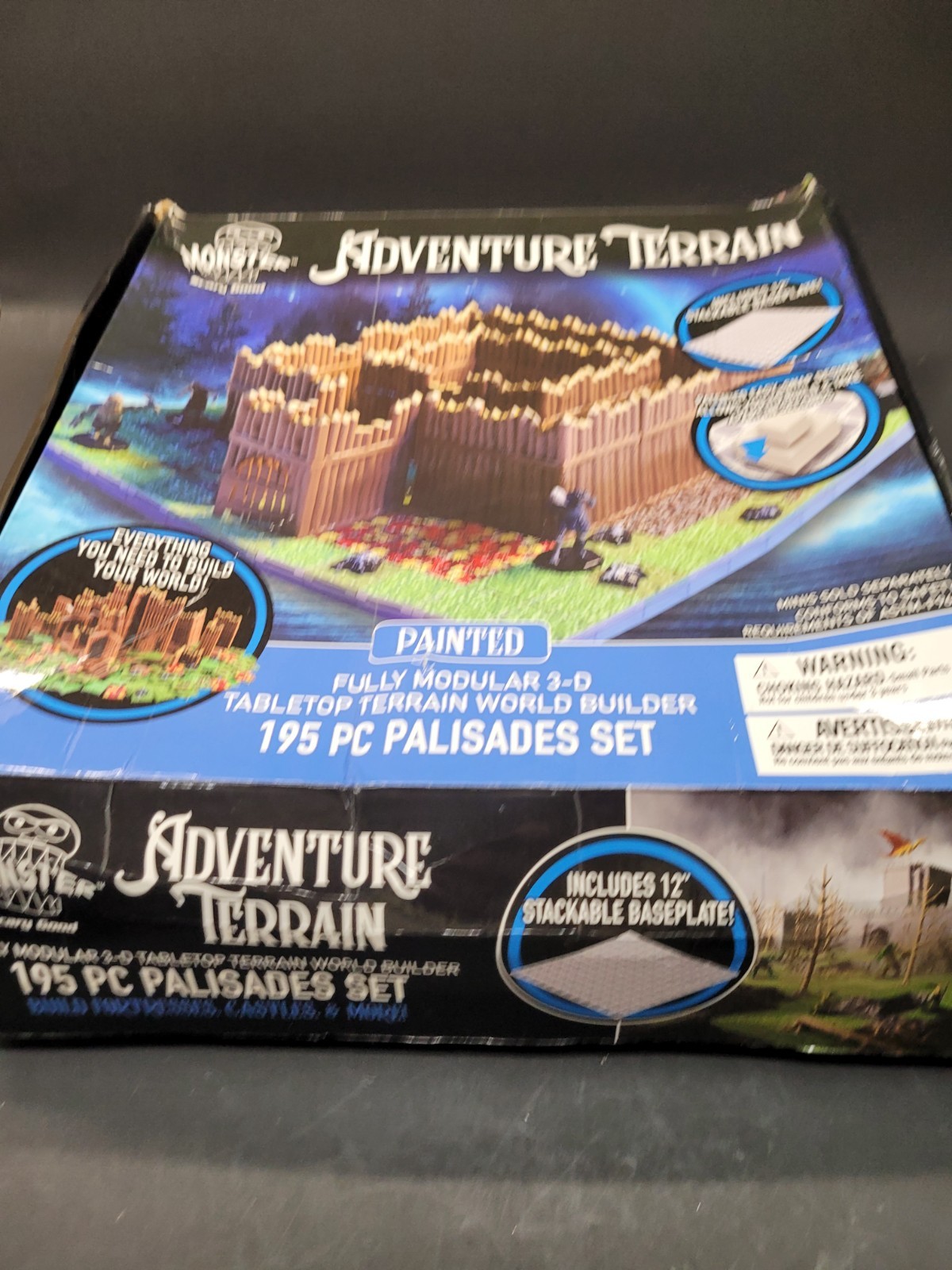 Monster Adventure Terrain 195Pc Painted Palisade Base Set- Fully Modular 3D