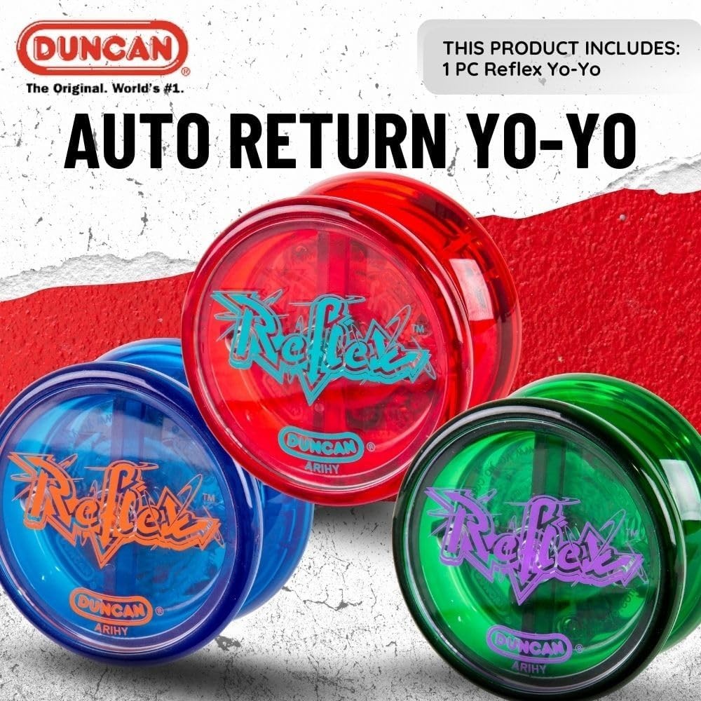Reflex Auto Return Yo-Yo Durable Plastic Beginner Responsive Trick Play