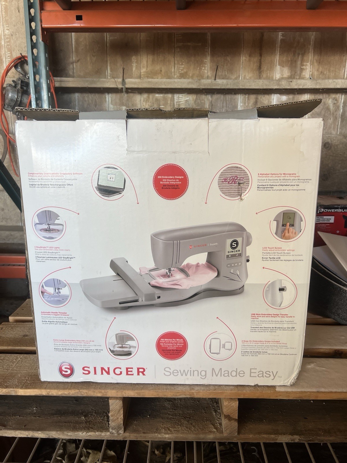 SINGER Sewing Co EM200 SUPERB Embroider Machine