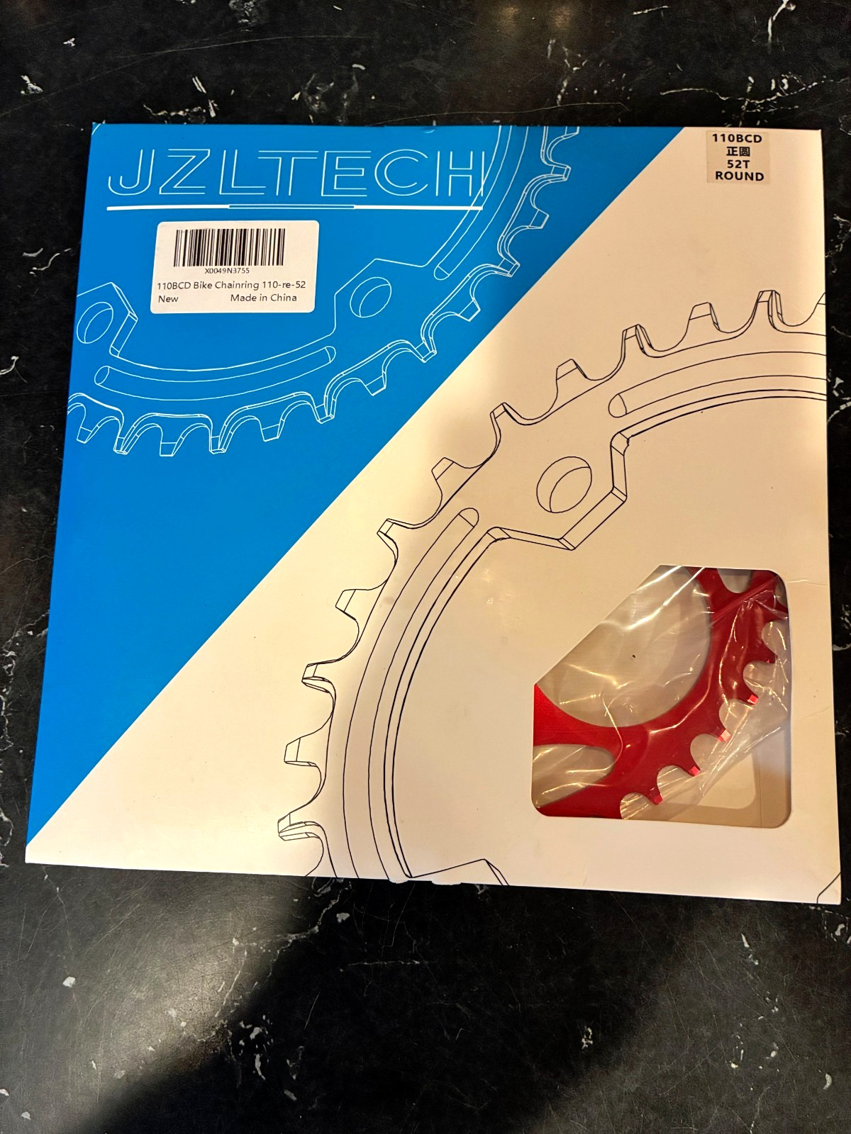 JZLTECH Bike Chainring 110BCD 52T  Chainwheel 100-RE-52
