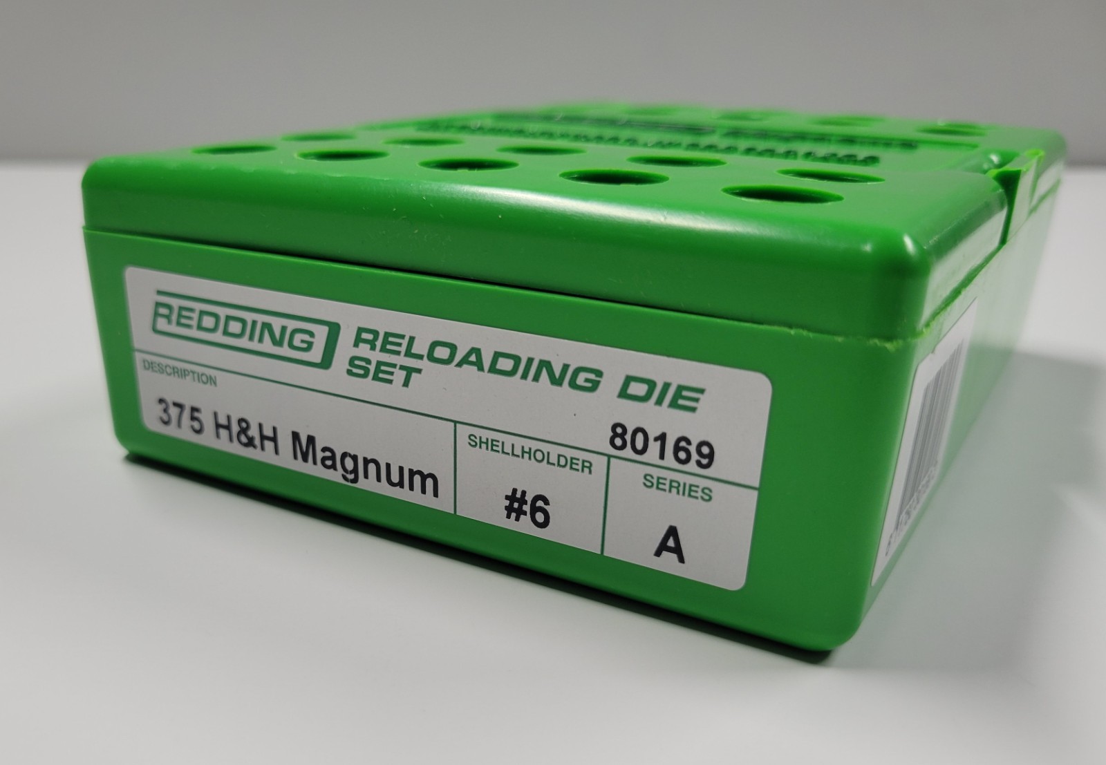 80169 REDDING STANDARD 2 DIE SET - 375 H & H MAGNUM - BRAND NEW - FREE SHIPPING