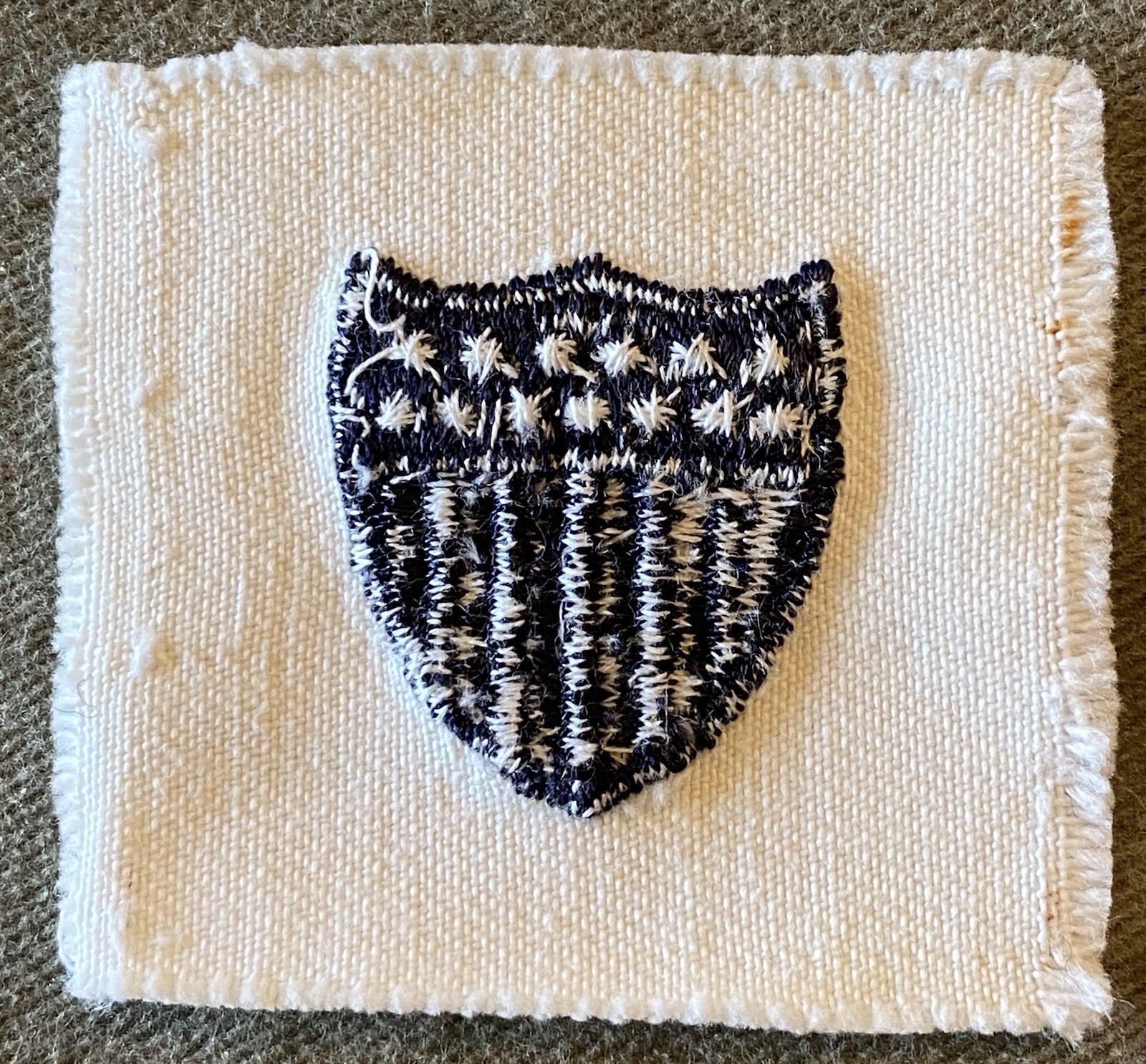 Original WWII US Coast Guard Shield Sleeve Insignia USCG patch Navy