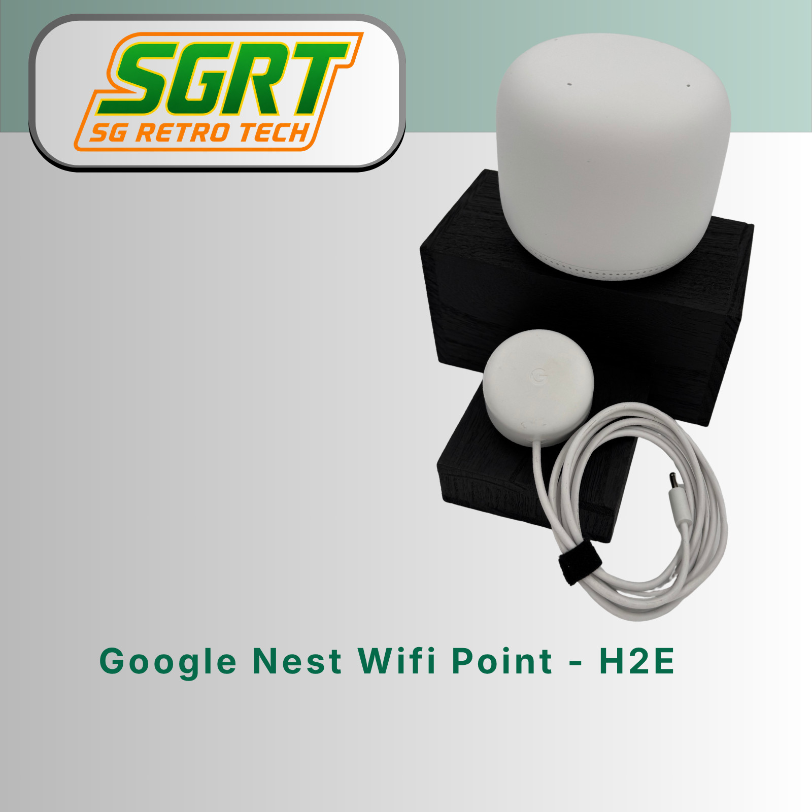 Google Nest Wifi Point H2E Mesh Access Point Snow White W/OEM Power Cord