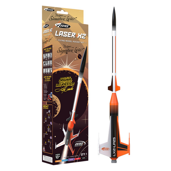 Estes Flying Model Rocket Kit Laser X2  EST 7320