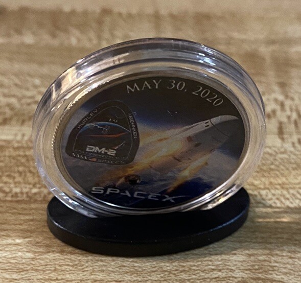 Space X Falcon 9 Half Dollar Coin